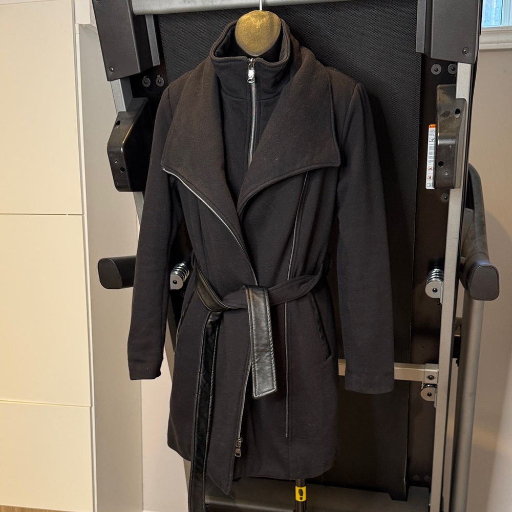 Women's Black Belted Jacket